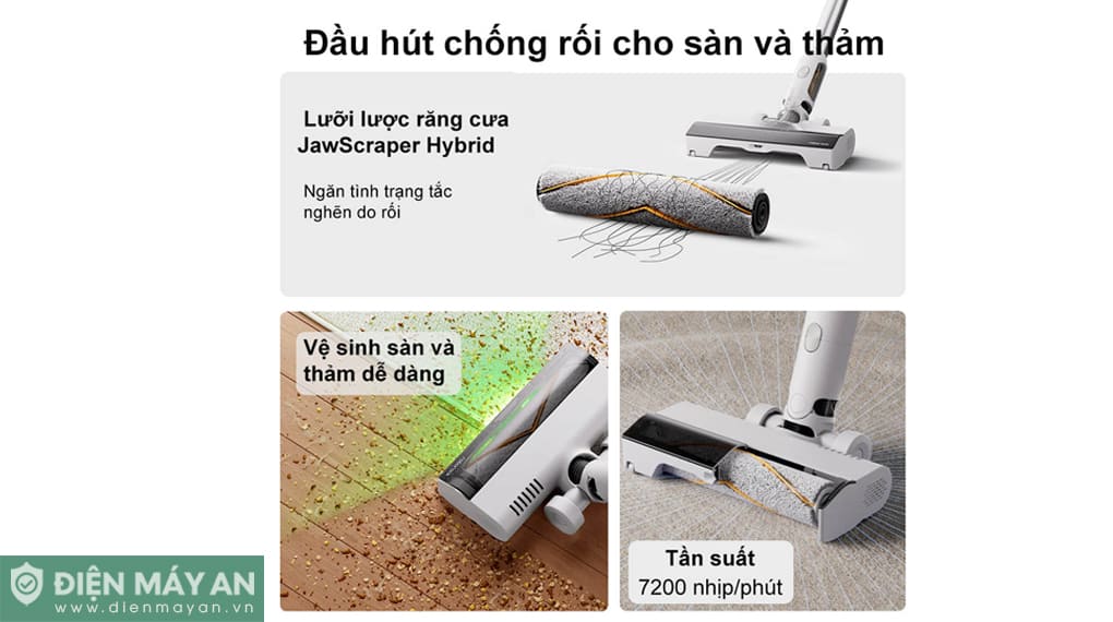 Máy hút bụi cầm tay Roborock H60 - Trắng